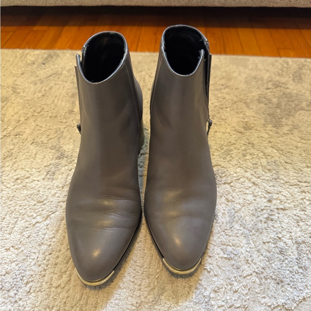 Cole Haan grey leather booties
